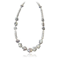 Freshwater pearl Silver Necklace