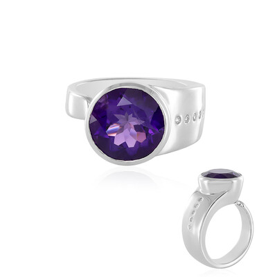 Siberian Amethyst Silver Ring