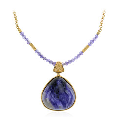 Charoite Silver Necklace