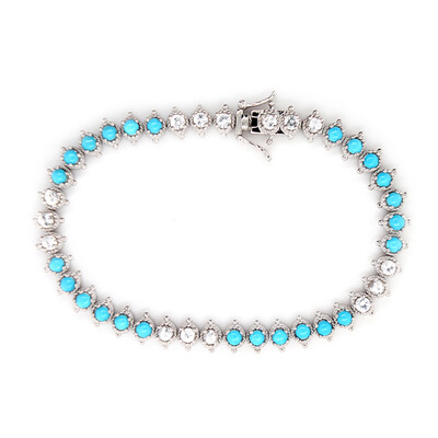 Sleeping Beauty Turquoise Silver Bracelet (Dallas Prince Designs)