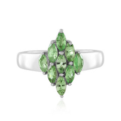 Tanzanian Tsavorite Silver Ring