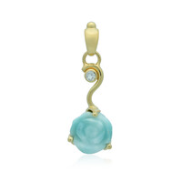 Larimar Silver Pendant