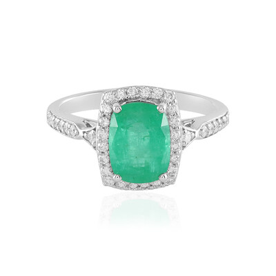 14K Russian Emerald Gold Ring (AMAYANI)