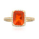 14K Mexican Fire Opal Gold Ring (CIRARI)