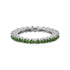 Russian Diopside Silver Ring