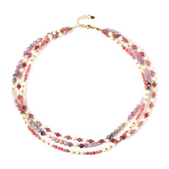 Rhodonite Silver Necklace (Riya)