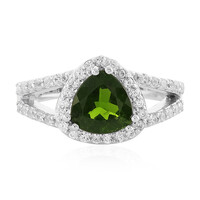 Russian Diopside Silver Ring