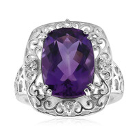 Moroccan Amethyst Silver Ring