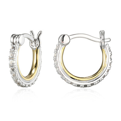 White Topaz Silver Earrings