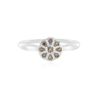 I2 Brown Diamond Silver Ring