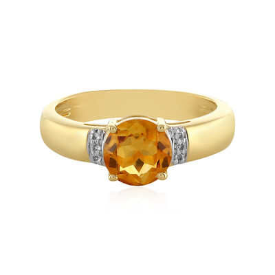 Madeira Citrine Silver Ring