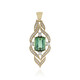 14K Brazilian Tourmaline Gold Pendant (de Melo)