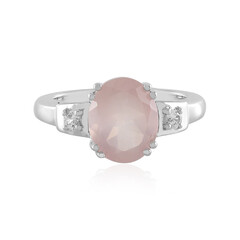 Rose Quartz Silver Ring