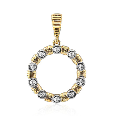 9K SI1 (G) Diamond Gold Pendant (Annette)