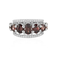 Pink Zircon Silver Ring