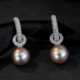 9K Pink Ming Pearl Gold Earrings (TPC)