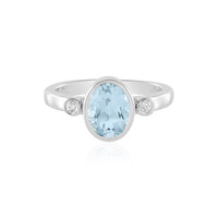 Sky Blue Topaz Silver Ring