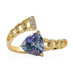 14K Unheated Tanzanite Gold Ring (CIRARI)