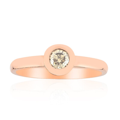 9K VS1 Argyle Rose De France Diamond Gold Ring (Annette)