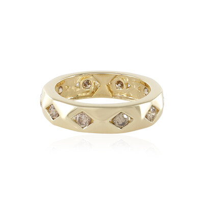 14K I2 Champagne Diamond Gold Ring (de Melo)