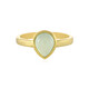 Aqua Chalcedony Silver Ring