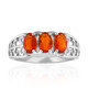 Mexican Fire Opal Silver Ring