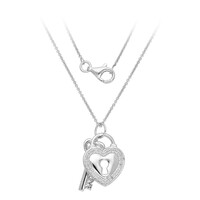 PK (H) Diamond Silver Necklace