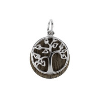 Black Oak Silver Pendant