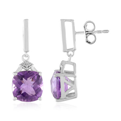 Amethyst Silver Earrings