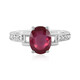 Bemainty Ruby Silver Ring