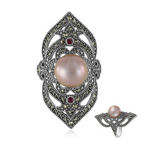 Ming Pearl Silver Ring (Annette classic)