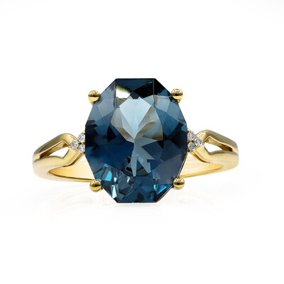 14K London Blue Topaz Gold Ring