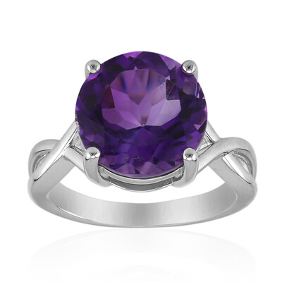 Zambian Amethyst Silver Ring