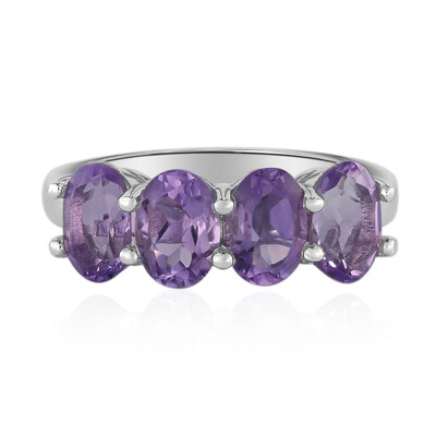 Bolivian Amethyst Silver Ring