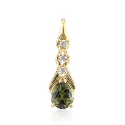 14K Madagascan Demantoid Gold Pendant (de Melo)