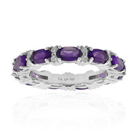 Zambian Amethyst Silver Ring