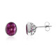 Pink Flouorite Silver Earrings (CUSTODANA)