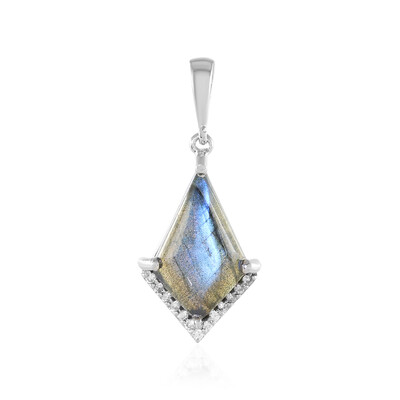 Labradorite Silver Pendant