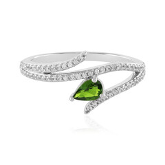 Russian Diopside Silver Ring