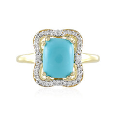 Sleeping Beauty Turquoise Silver Ring