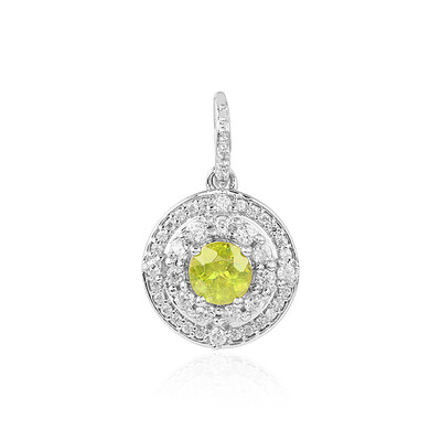 Sphene Silver Pendant (MONOSONO COLLECTION)