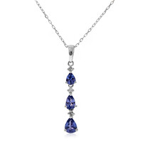 10K AAA Tanzanite Gold Necklace