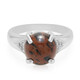 Mahogany Obsidian Silver Ring