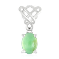 Imperial Chrysoprase Silver Pendant