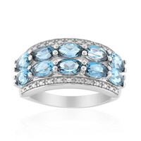 London Blue Topaz Silver Ring