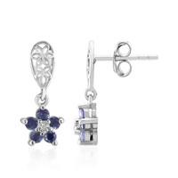 Iolite Silver Earrings