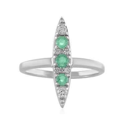 Ethiopian Emerald Silver Ring