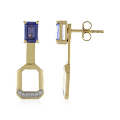 9K Tanzanite Gold Earrings (de Melo)