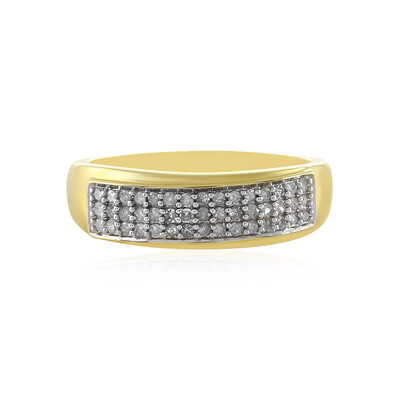 I4 (J) Diamond Silver Ring