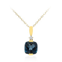 10K London Blue Topaz Gold Necklace